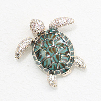 Sea turtle brooch