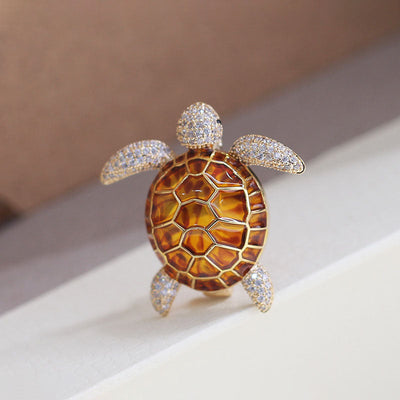 Sea turtle brooch