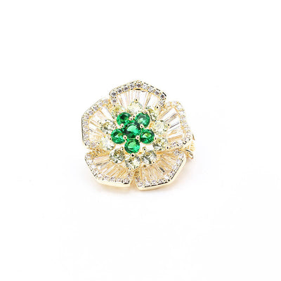 Longevity flower brooch
