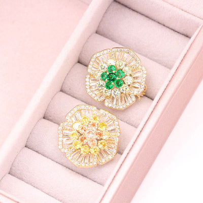 Longevity flower brooch