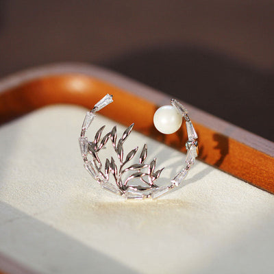 Garland Bamboo Natural Freshwater Pearl Brooch