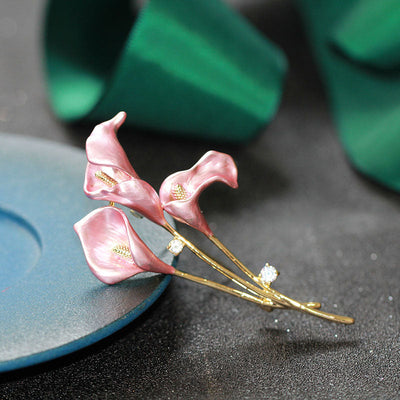 Calla Lily Flower Brooch