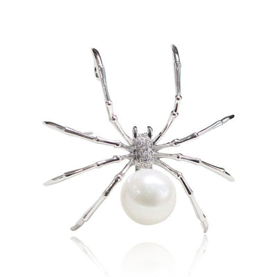 Spider Natural Freshwater Pearl Brooch
