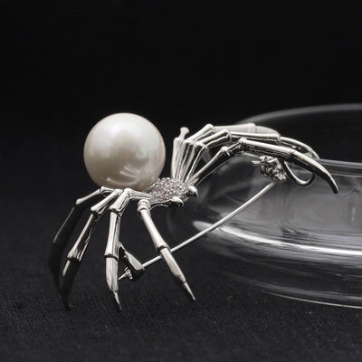 Spider Natural Freshwater Pearl Brooch