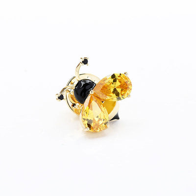 Little Bee Natural Crystal Brooch