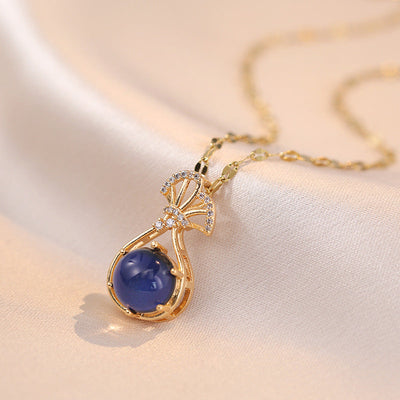 Lucky bag • Temperature sensitive agate necklace