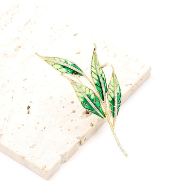 Willow branch brooch