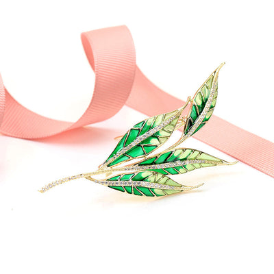 Willow branch brooch