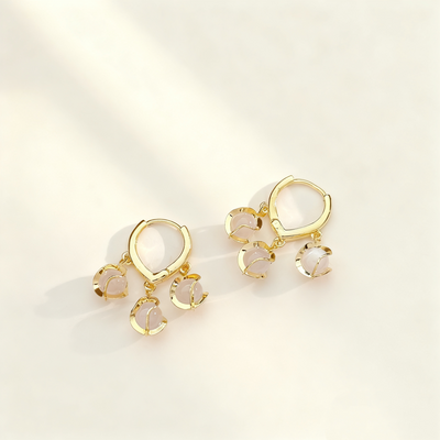 Cat’s Eye Bead Earrings
