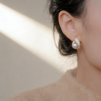 Flame Pearl Earrings