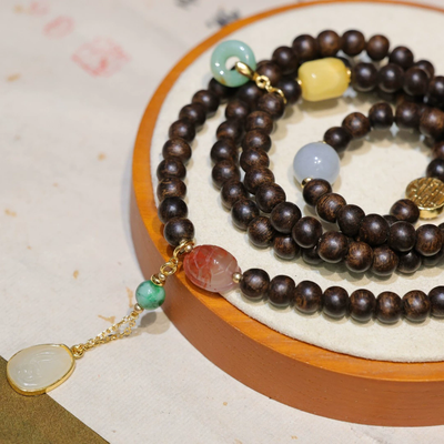 Jade Tortoise Shell Natural Agarwood Bracelet