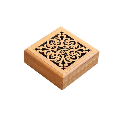 Wooden hollow carved box