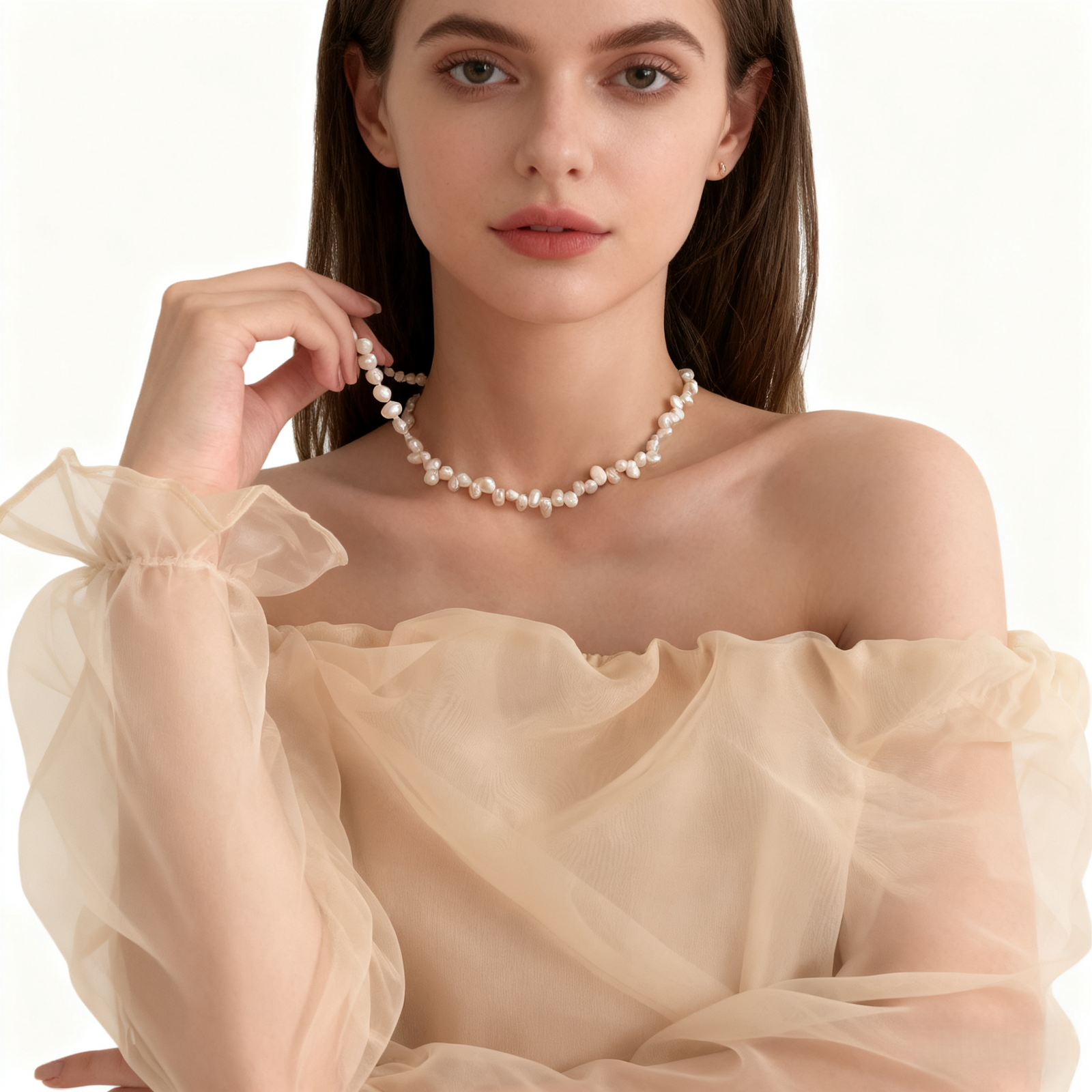 Irregular Pearl Necklace
