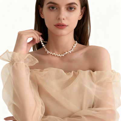 Irregular Pearl Necklace