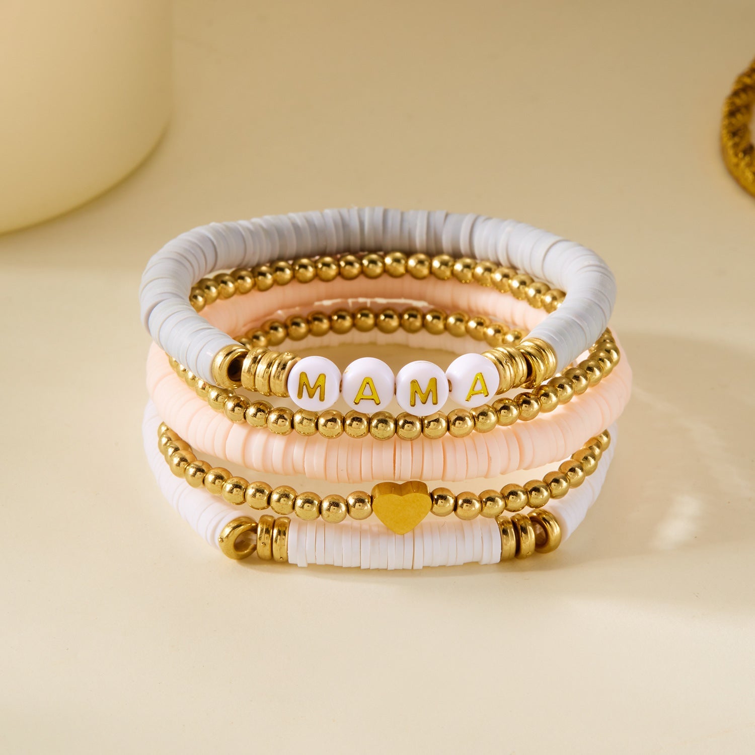 Soft clay bracelet for mother's gift