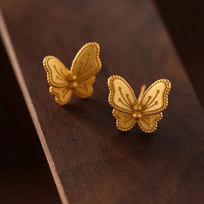 Gold Butterfly Ring Earrings Necklace Bracelet