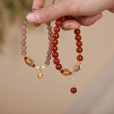 Dragon Dumpling Natural Agate Bracelet