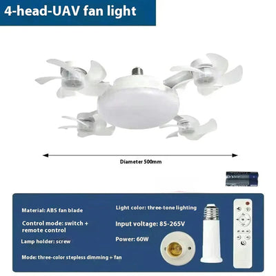 Smart remote control fan light