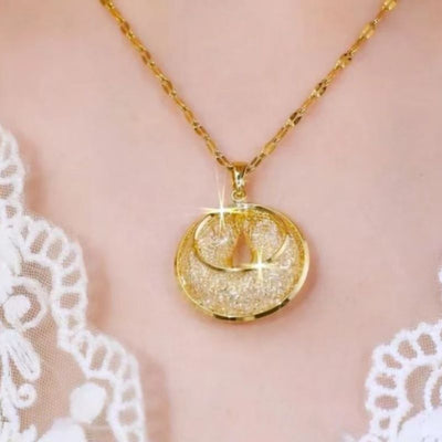Double Ring Necklace