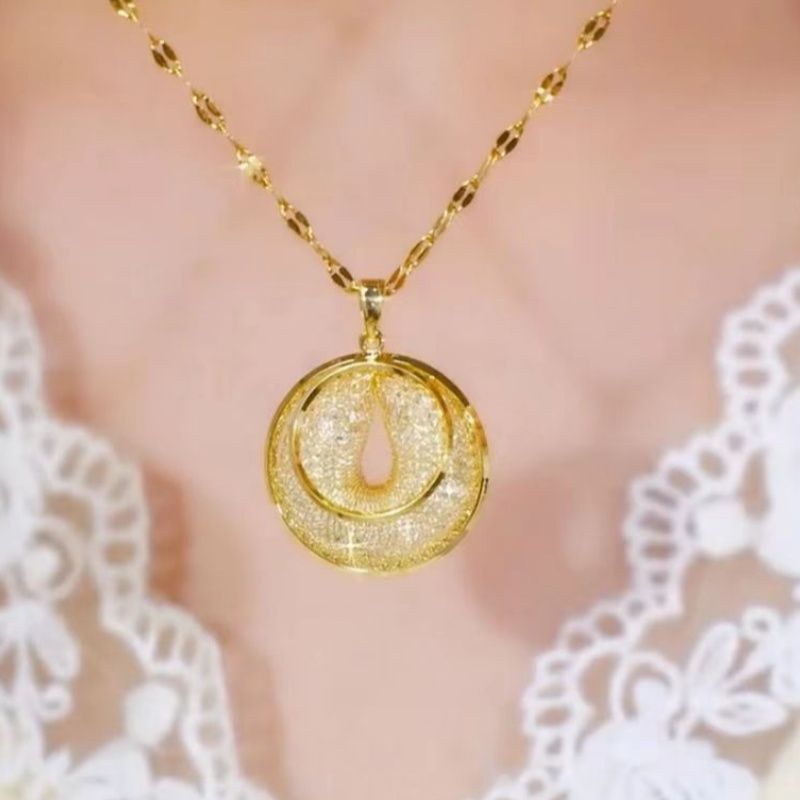 Double Ring Necklace