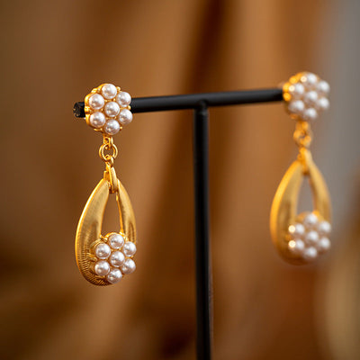 Water Drop Natural Freshwater Pearl Earrings