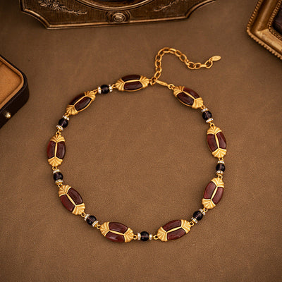 Oval geometric natural agate jewelry