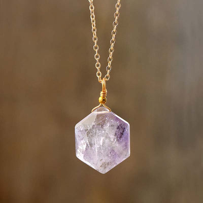 Hexagon Pendant Necklace