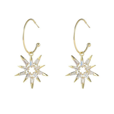 'Make A Wish' Crystal Star Earrings