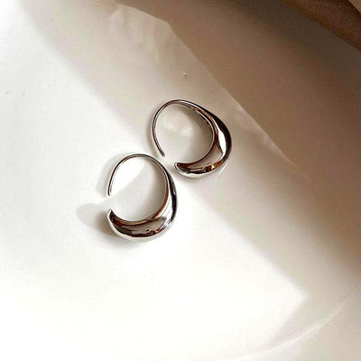 Classic Drop Hoop Earrings