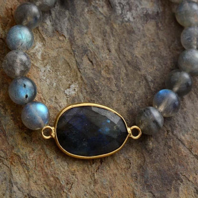 Natural Labradorite Stone Bracelet