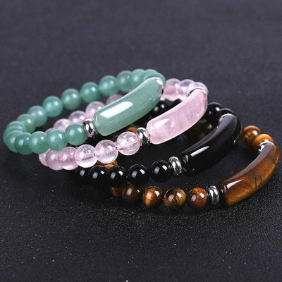 Natural Crystal & Agate Stone Bracelets Deegnt