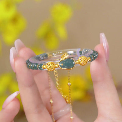 Love of a Lifetime  • Emerald Jade stone  Bracelet