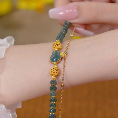 Love of a Lifetime  • Emerald Jade stone  Bracelet