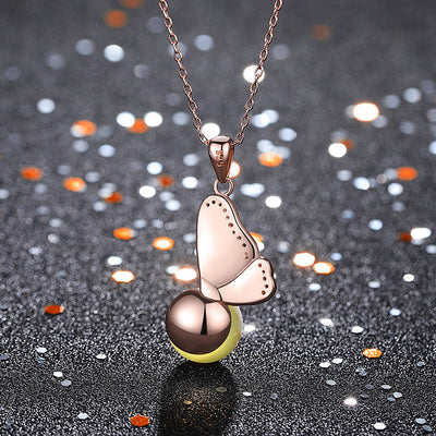 Butterfly • Natural amber color changing necklace
