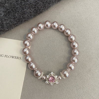 Cherry Blossom • Pearl Bracelet