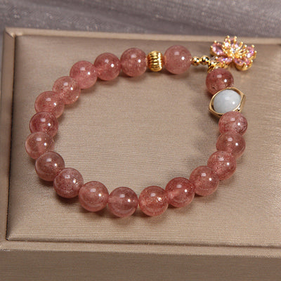 Sun flower ? Strawberry Crystal Bracelet