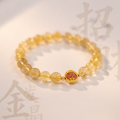 Wealth Mastery • Titanium Crystal Bracelet