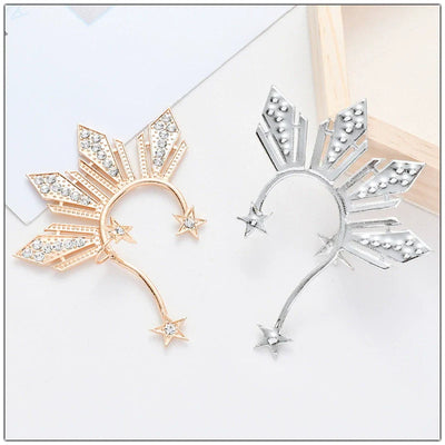 Diamond Five-pointed Star Right Ear Clip