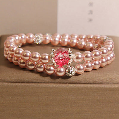 loveliness • Natural pearl stacking bracelet