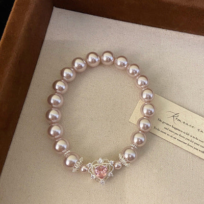 Cherry Blossom • Pearl Bracelet