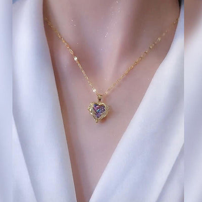 Polaris Heart Crystal Necklace