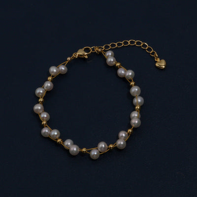 Dewdrop Gleam • Pearl Bracelet