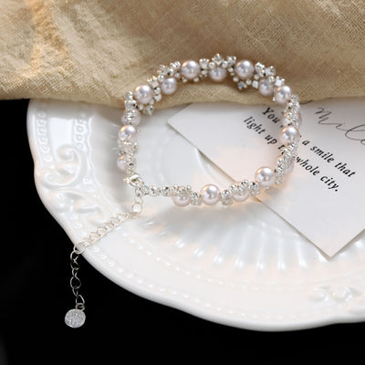 Gentle Light and Shadow • Pearl Bracelet