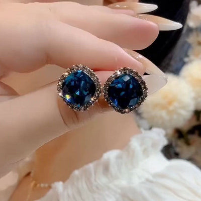 Autumn and winter crystal earrings