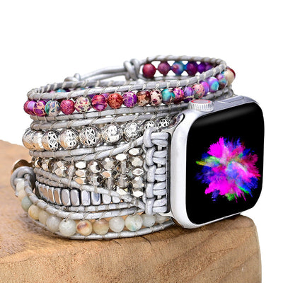 Exclusive Natural Turquoise Gemstone Apple Watch Band