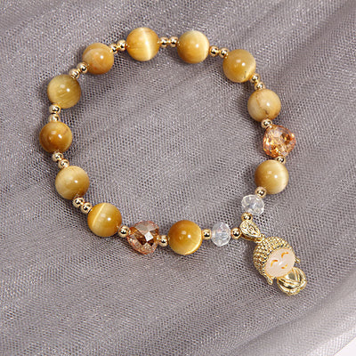 Smile ? Tiger's Eye Crystal Bracelet