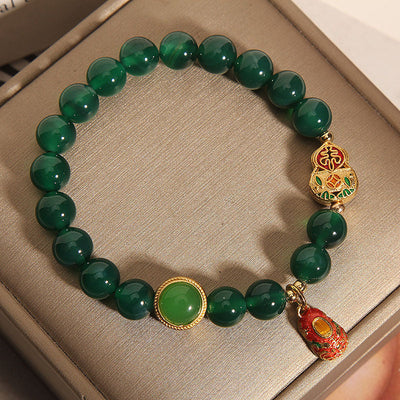 Avocado • Green Agate Bracelet