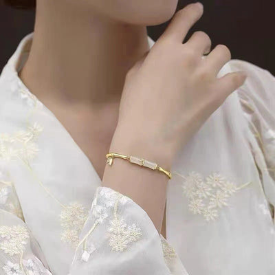Bamboo • Gold plated bracelet