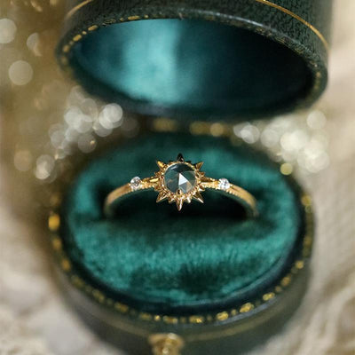 Sun • Colorless Crystal Ring