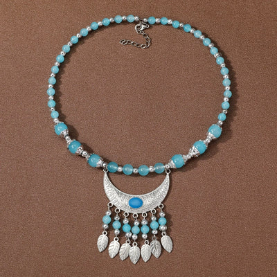 Crescent leaf exotic ancient costume headdress